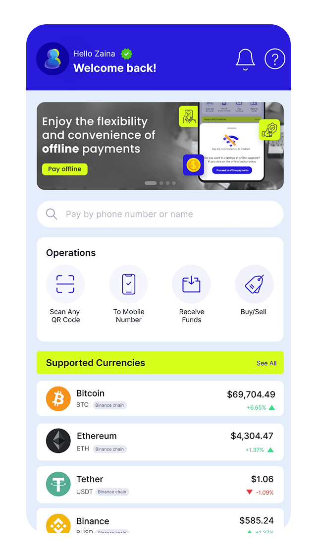 Mobile pay illustration